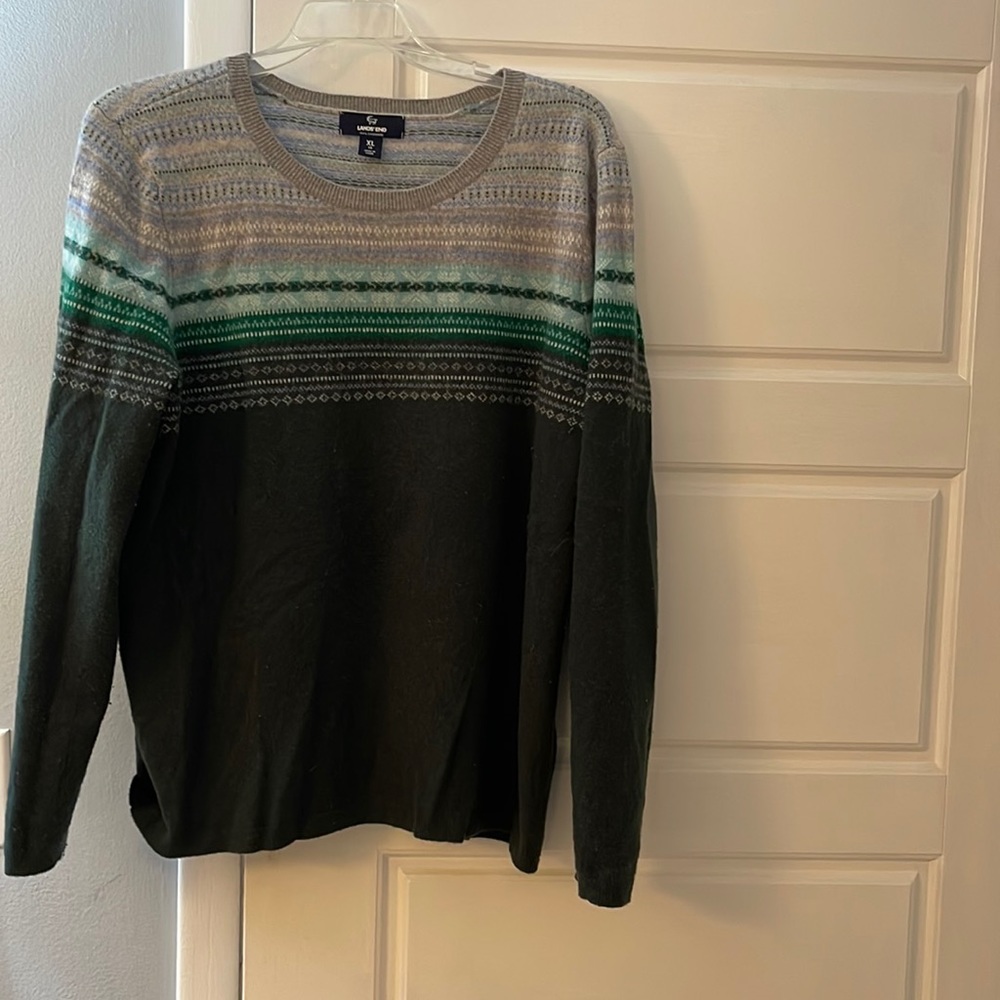 Lands’ End Cashmere Sweater Size XL